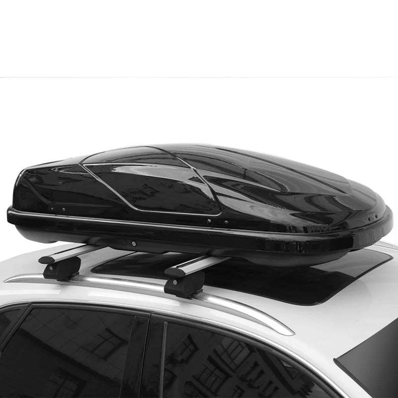 360L ABS Black White Roof Box Car Roof Top Plastic Luggage Hard Shell Cargo Carrier Auto Storage Box For SUV