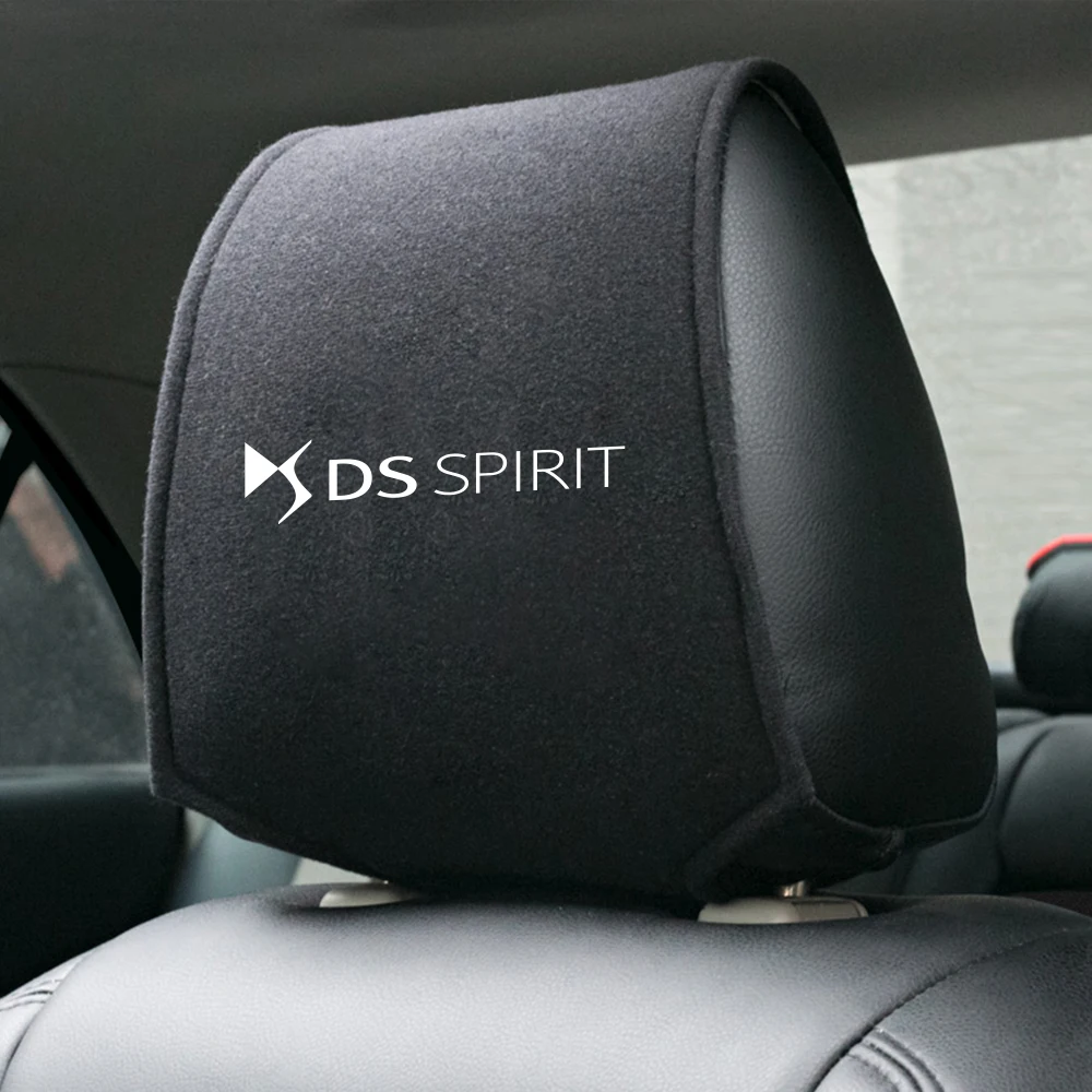 Car Seat Headrest Cover Auto Accessories For DS3 Crossback DS7 DS4 DS3 DS SPIRIT Citroen X E-Tense DS5 DS6 5LS Wild Rubis 2023