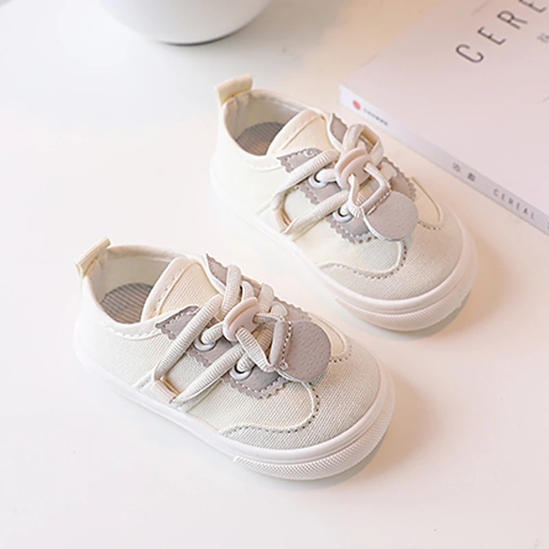 Spring New Children Canvas Shoes Baby Cute Candy Color Shoes Boys Girls Fashion School Casual Shoes Kids Board Sneakers