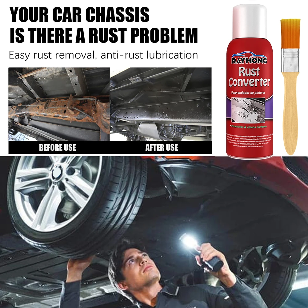 100ML Car Anti-Rust Chassis Rust Converter Water-Based Primer Metal Surface Maintenance Clean Rust Remover Weather-Proof New