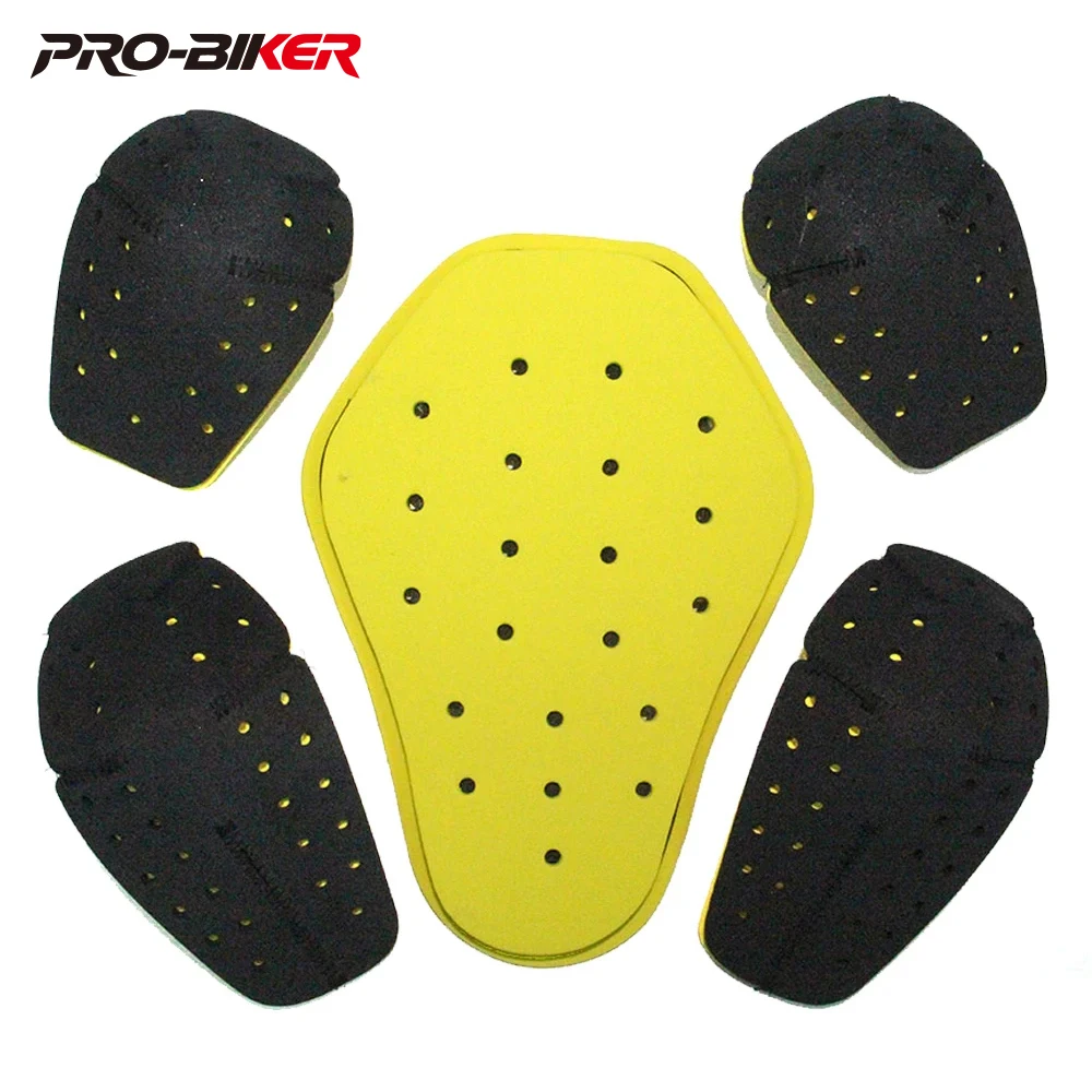 EVA Motorcycle Jacket Insert Protective Gear Anti-fall Elbow Knee Pads Back Protector Lightweight Motorbike Equipment