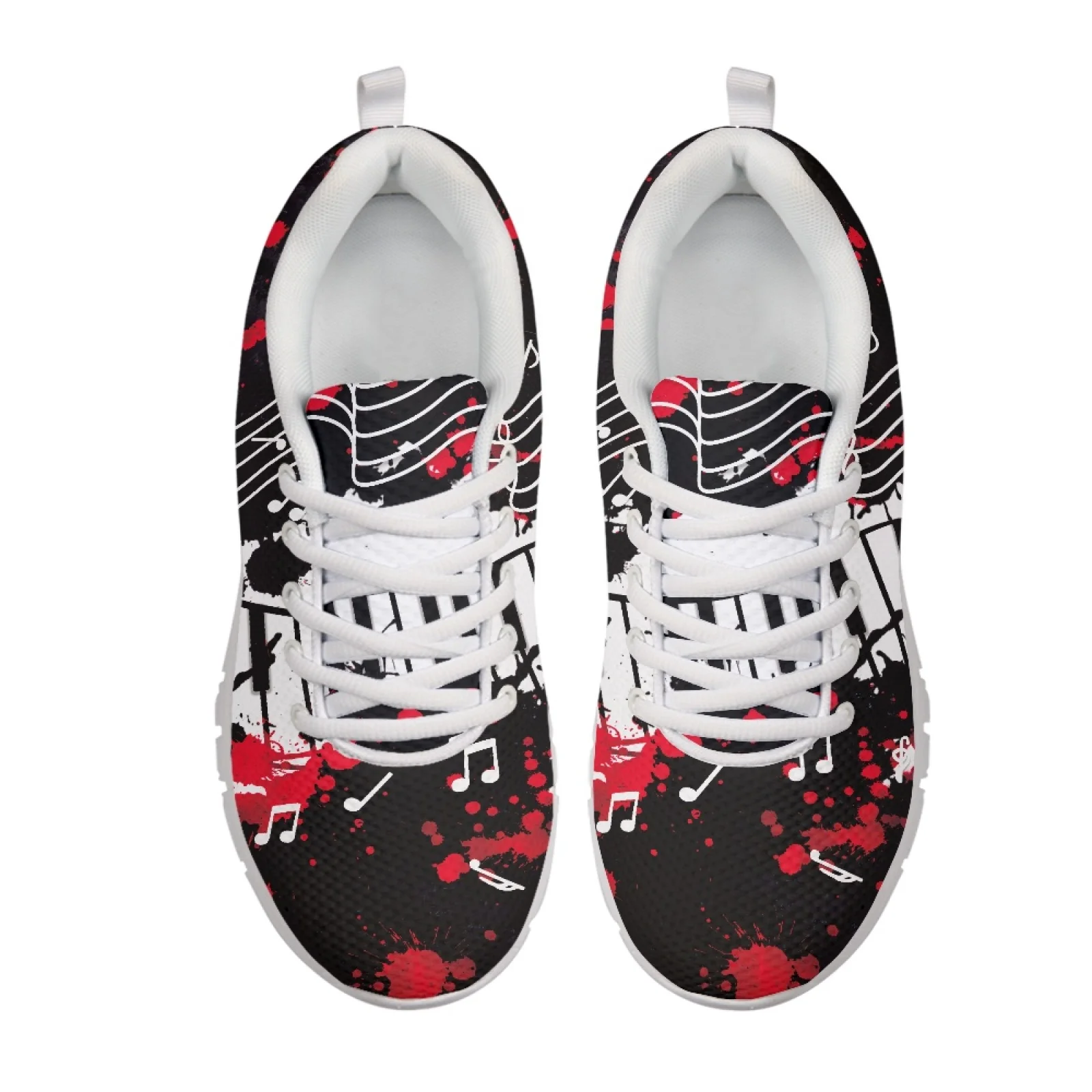 Coloranimal Music Notes Sports Trainers Running Tennis Shoes for Womens Soft Sports Tennis Shoes