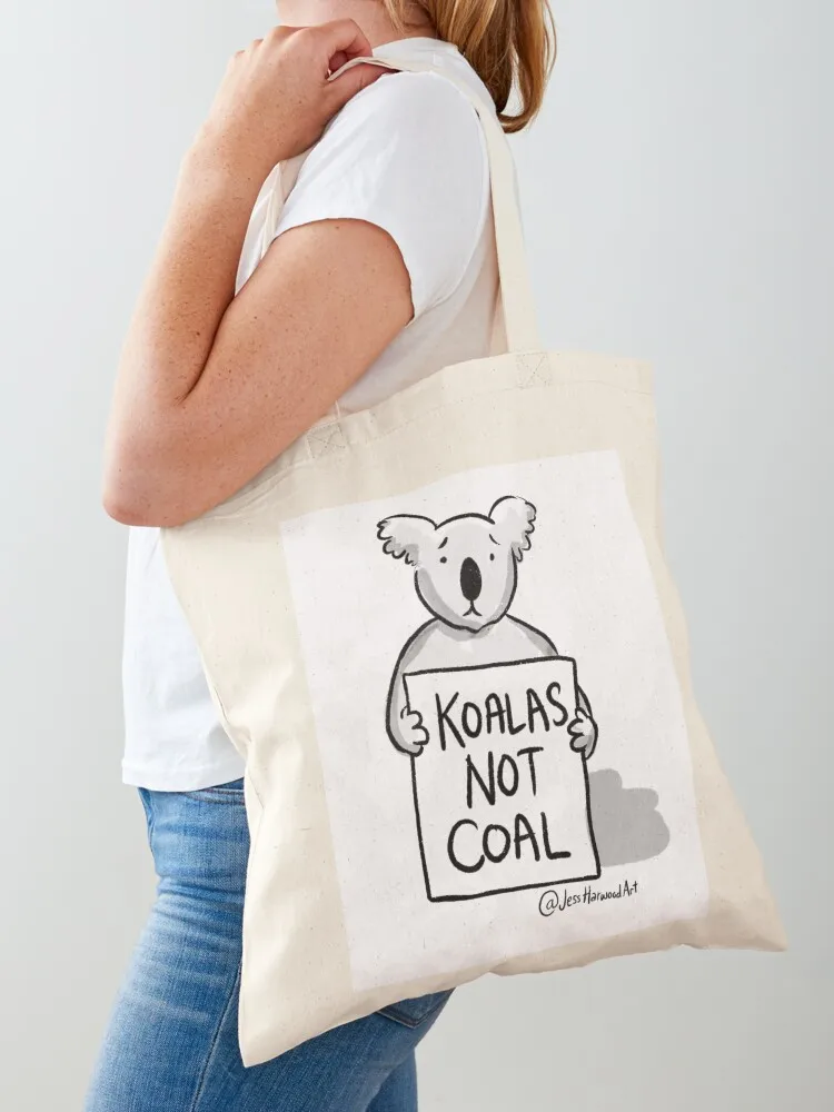 Koalas Not Coal by Jess Harwood Art Tote Bag tote bag women Women's beach bags Fabric bag Women's bags