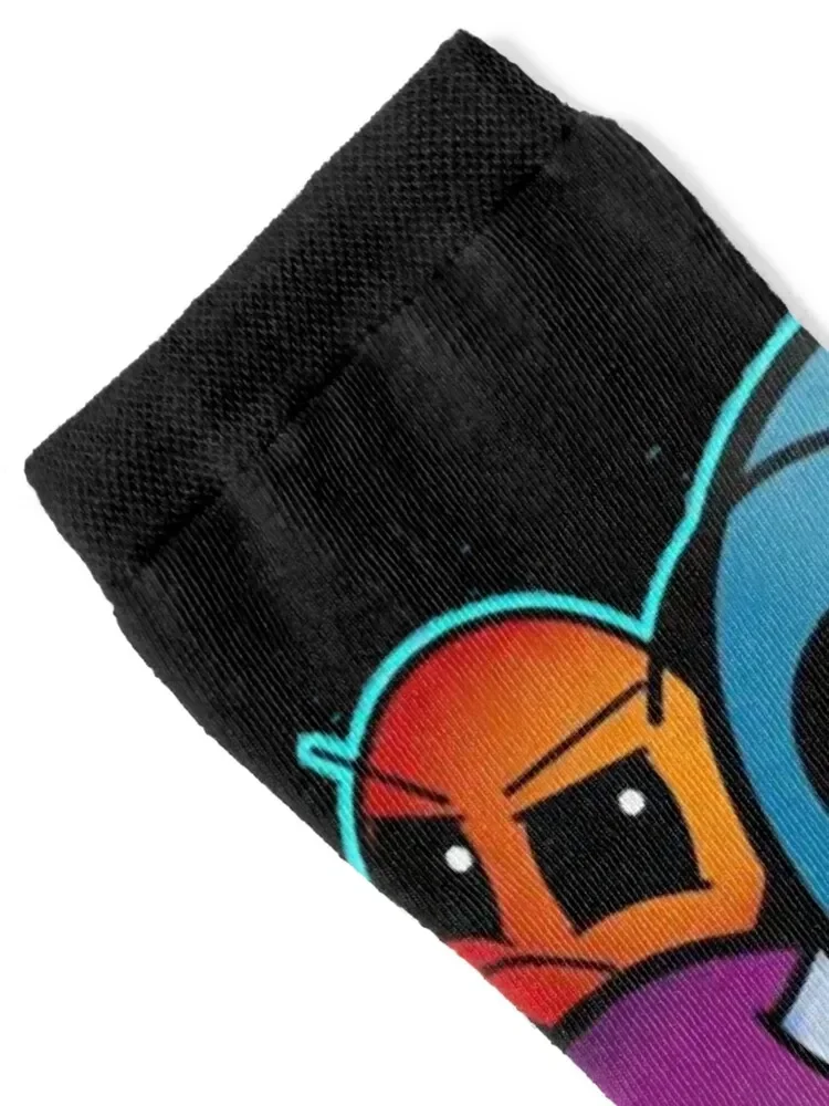 جوارب داش هندسية جديدة في العلامة التجارية المصممة غير قابلة للانزلاق للعام الجديد للرجال #2