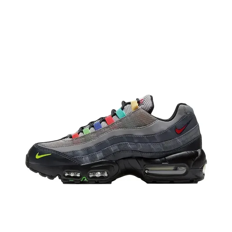 Nike Air Max 95 Navy Original Retro Men Women Running Shoes Low-top Anti-slip Shock Absorption Casual Sneakers Men Women