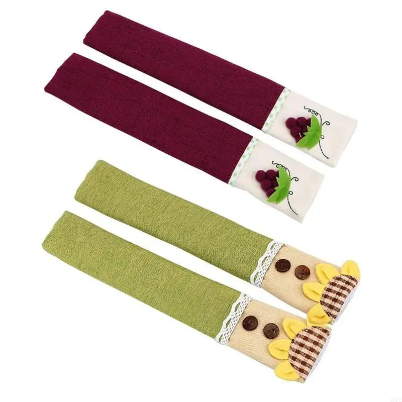 

J6PE 2X холодильник для дверной ручки крышка Antiskid Protector Gloves для микроволновой печи