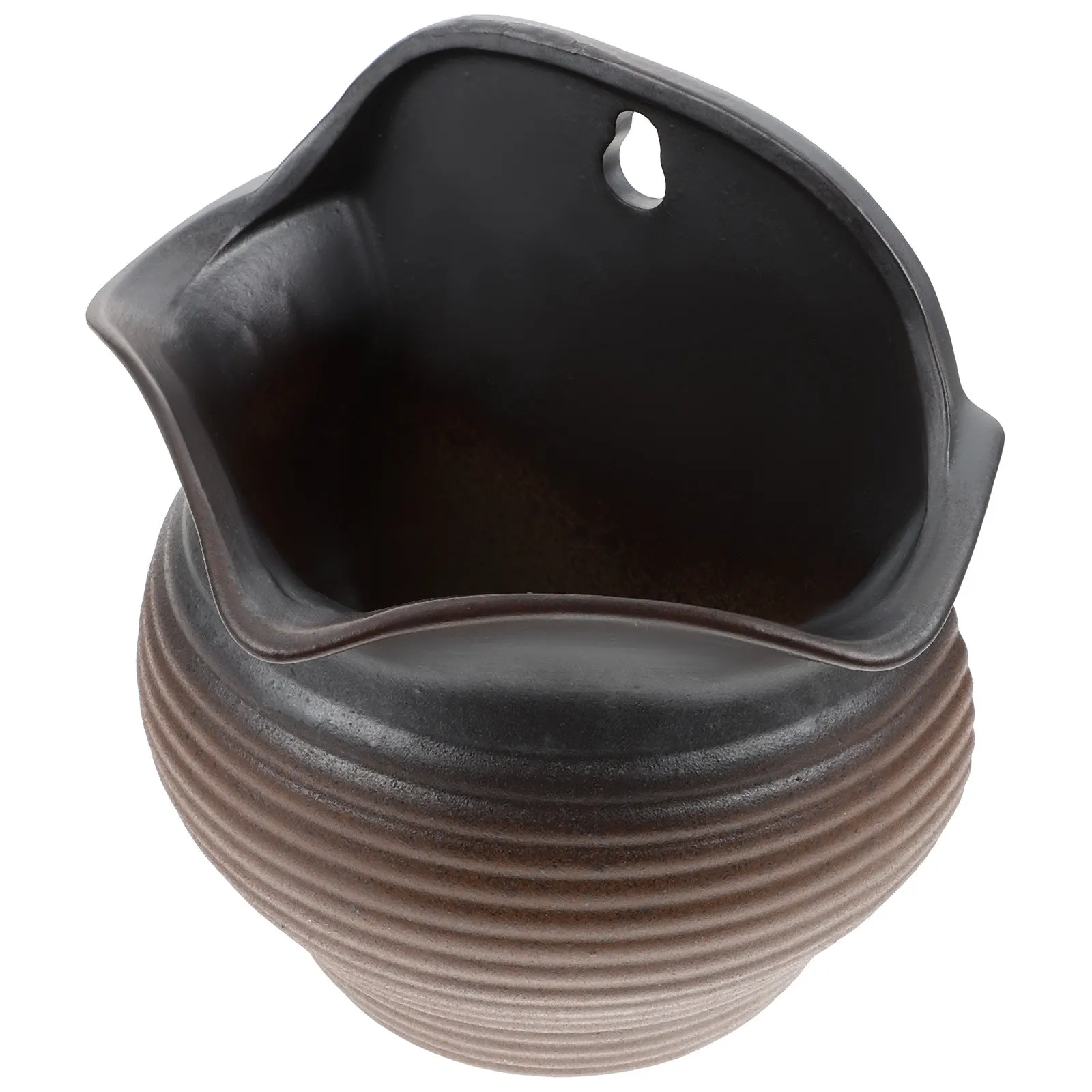 

1 шт. Стильный настенный цветочный горшок, компактный подвесной кашпо для двора, офиса, сада, для посадки суккулентов, экономия усилий