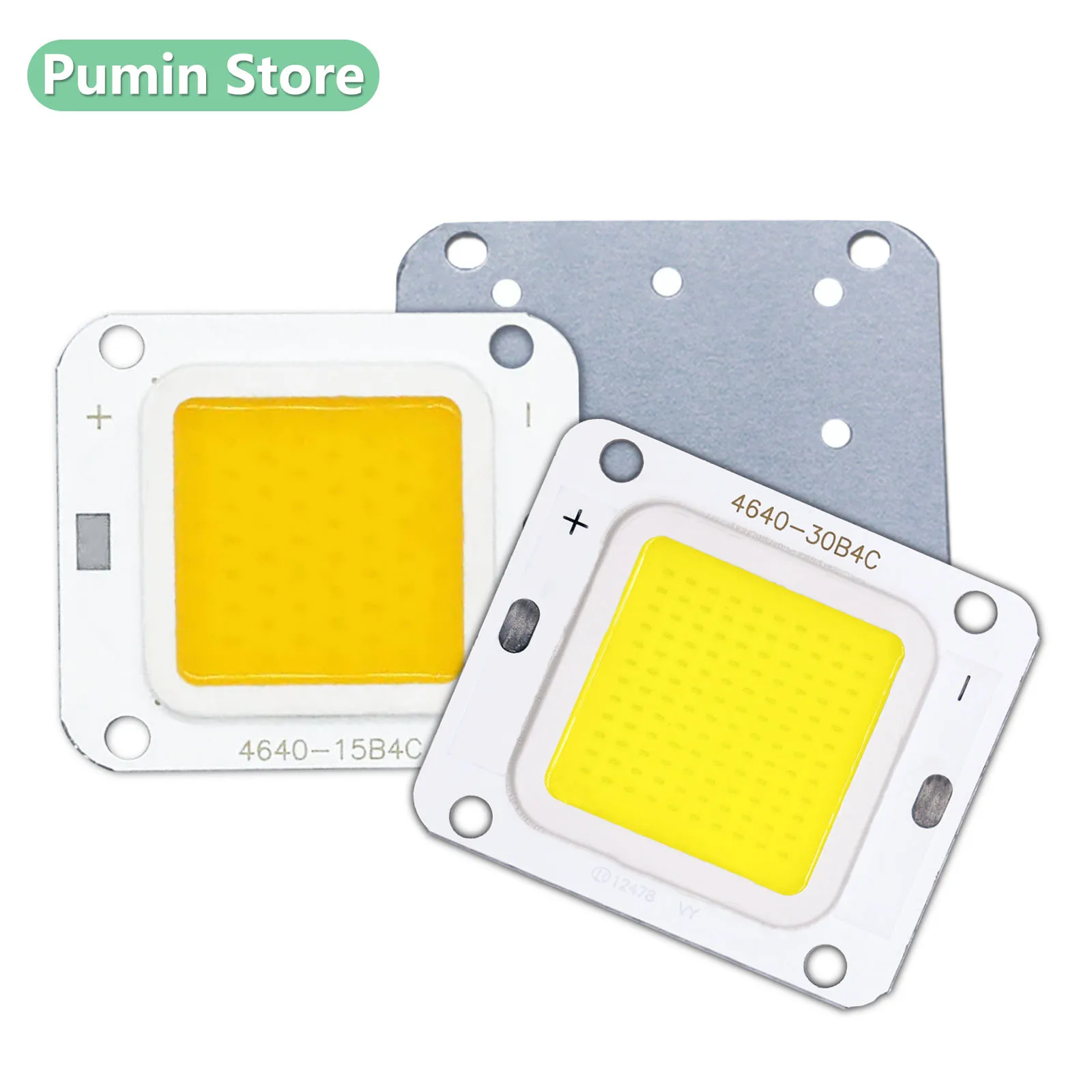 

LED luminoso COB SMD Square Integrated 4640 Chip Square Integrated DC12-14V 40W Cold Warm White 25B4C 2500mA Spotlight Accessory