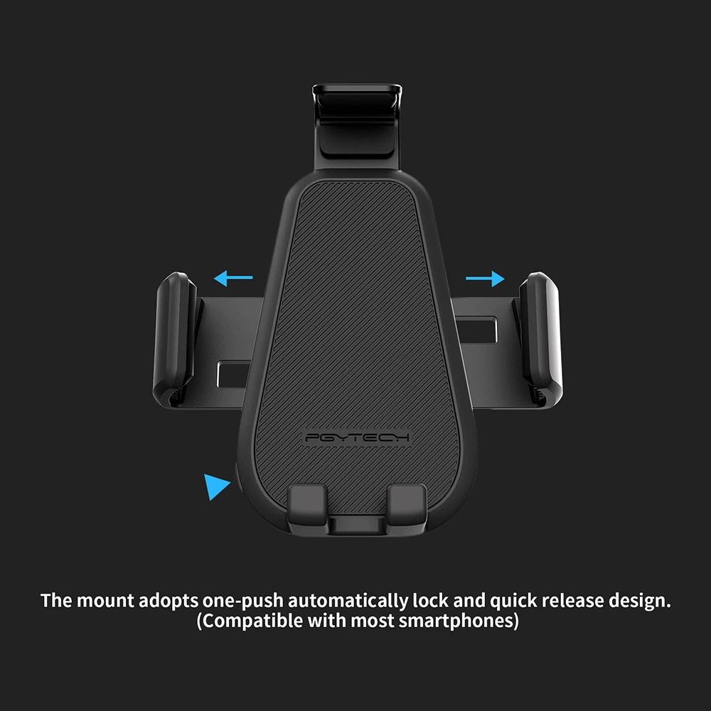 PGYTECH Mobile Phone Suction Cup Holder, Phone Mount for Car,Compatible with iPhone, Samsung, Moto, Huawei, Nokia, LG, Android