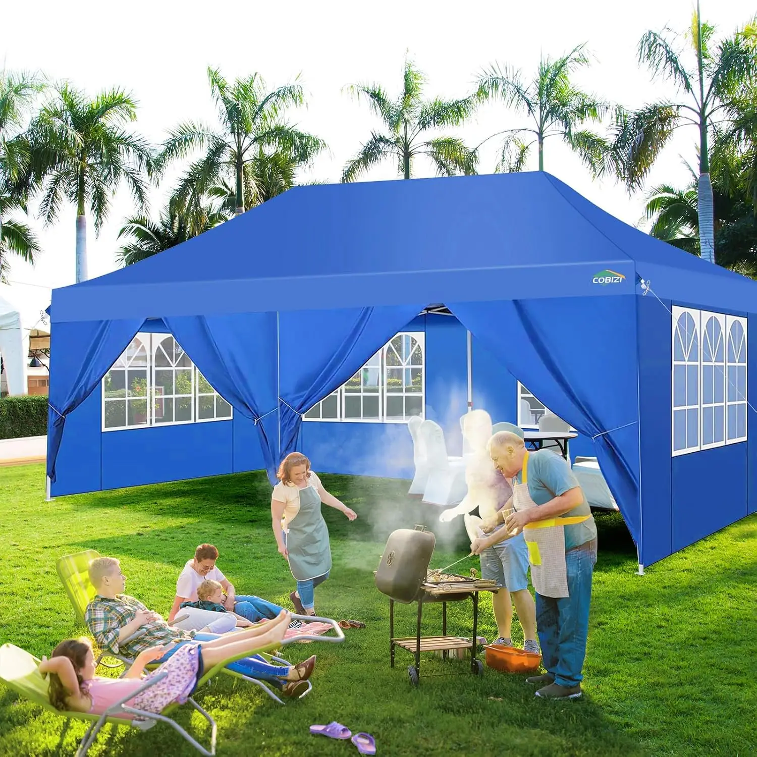 10x20 Pop up Canopy Tent Portable Instant Gazebo with Carry Bag, Customized view 2