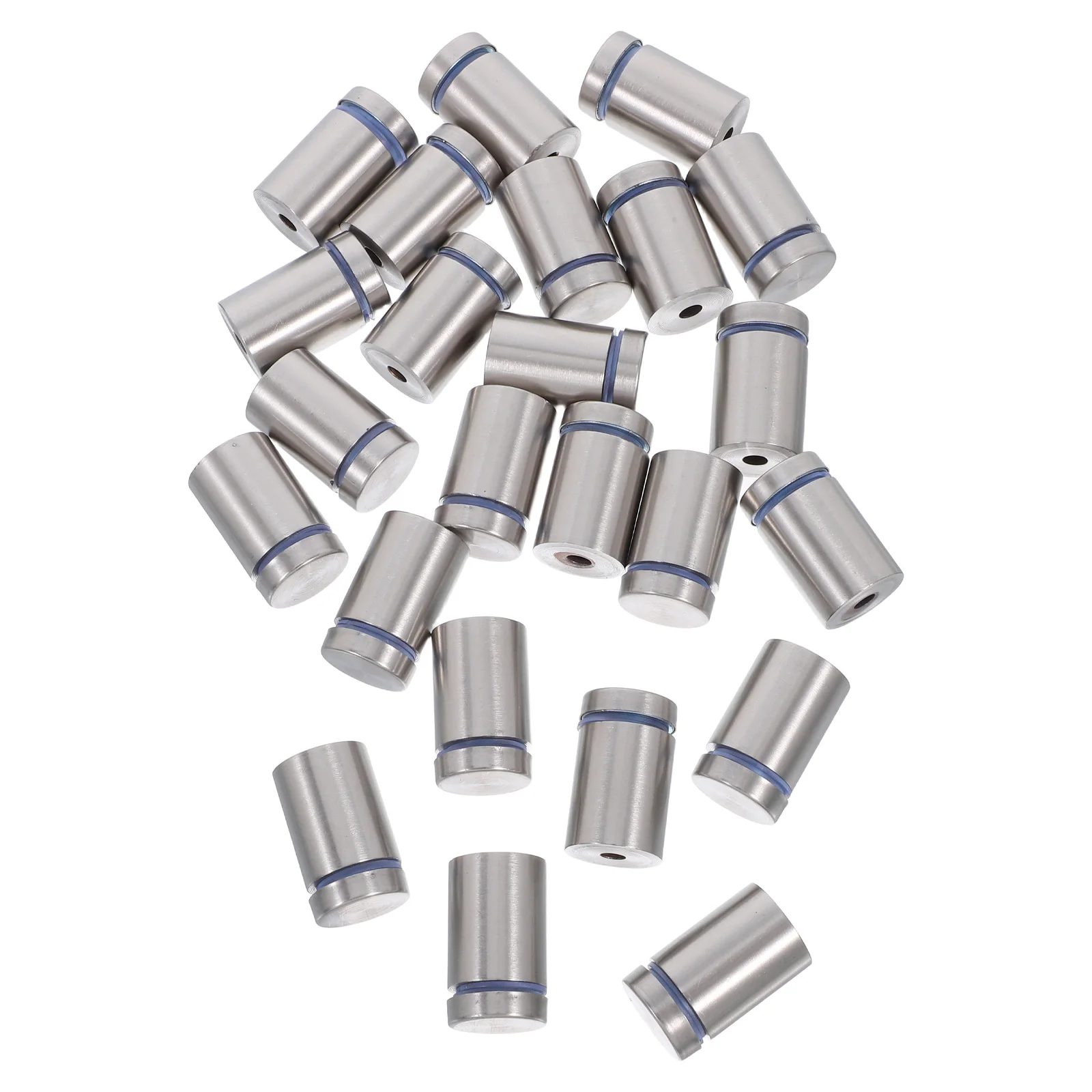 

24 Pcs Stainless Steel Advertising Nails Sign Mounting Screws Holder Brackets Glass Wall-mounted Display Mounts Board