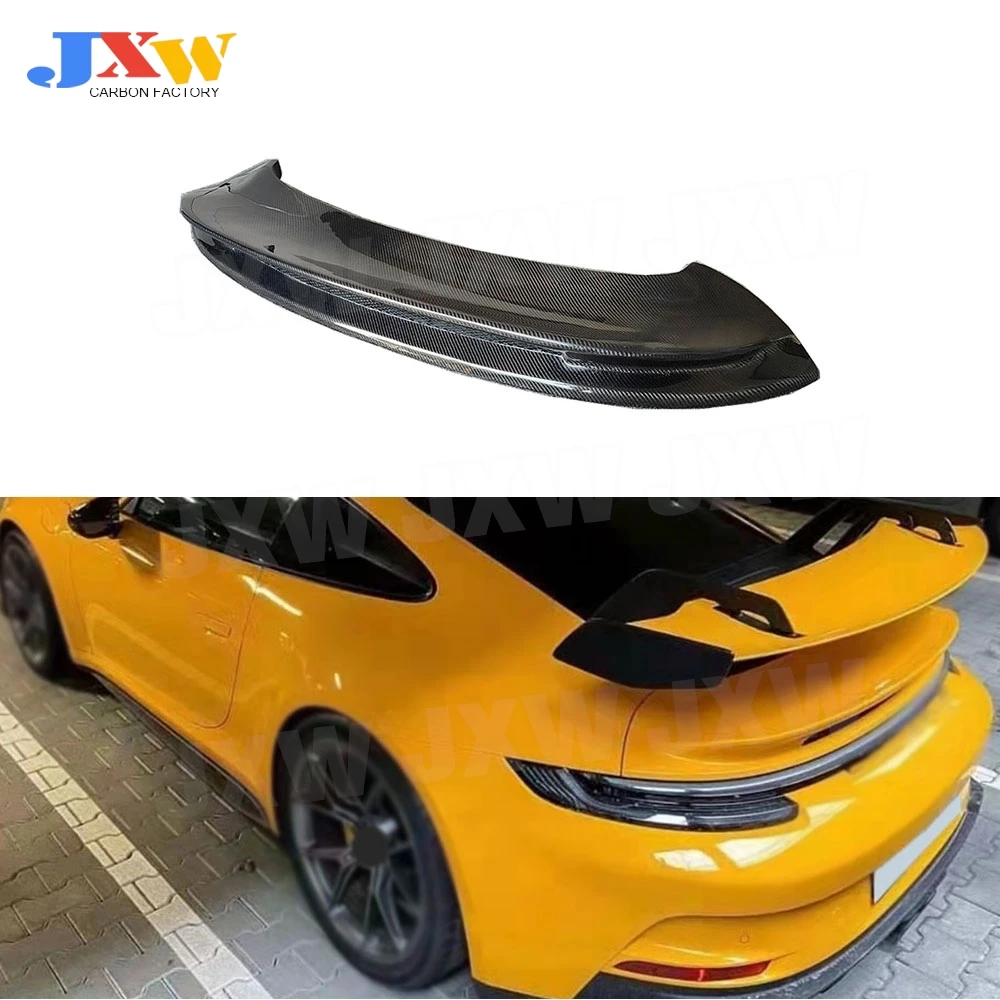 

Carbon Fiber FRP Rear Trunk Wing Spoiler for Porsche 911 992 2022 Body Kits Rear Trunk Lip Spoiler Car Styling