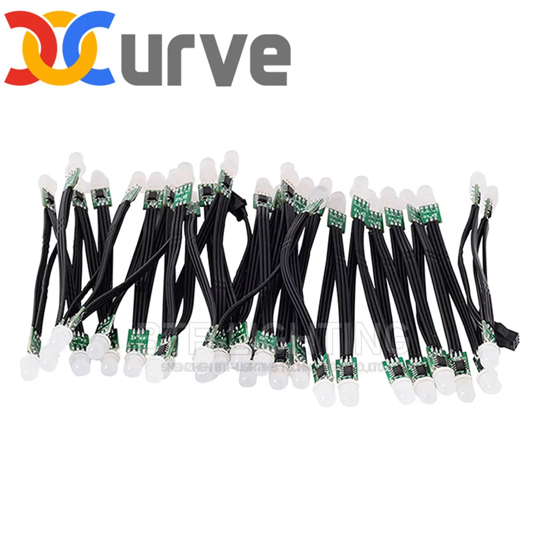 

100pcs 9mm WS2811 RGB Led pixel Module, Black Green White RGB Wire IP30 Non-waterproof Addressable 2811 IC DC5V