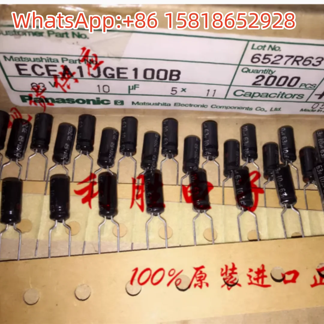 

50 шт. 10 мкФ 63 В японский электролитический конденсатор Panasonic 63 В 10 мкФ 5*11 GE серебряная буква для 50 В 10 мкФ