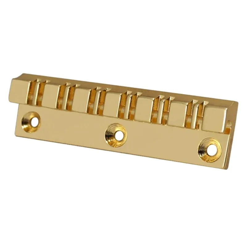 A61P Fixed Hardtail Saddle Guitar Bridge 12 String Metal Guitar Bridge Top Load Guitar Tailpiece