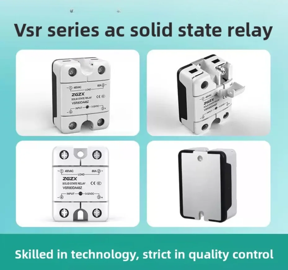 Single-phase solid state relay 3-32VDC DC controlled AC/AC controlled AC