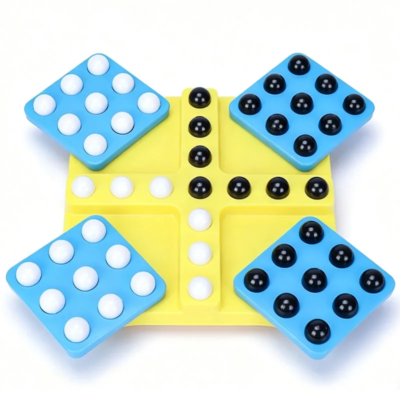 Black White Chess Five in A Row Orbital Logic Strategy Board Games For Adults & Kids Family Travel Party Fun Entertainment view 6