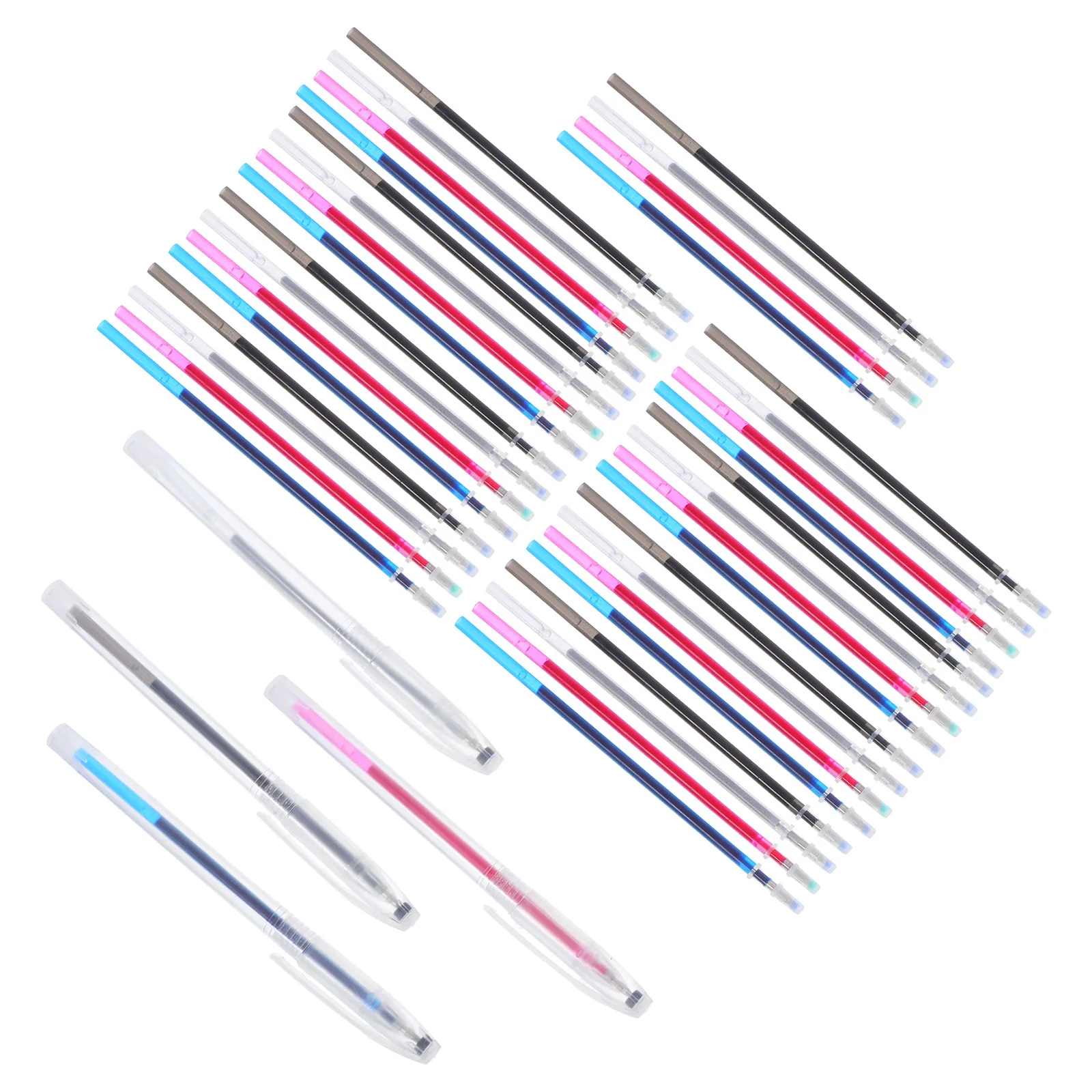 

1Set Water Soluble Fabric Marker Pen Erasable Ink for Embroidery Sewing Cross Stitch Quilting Blue Rosy Black Silver