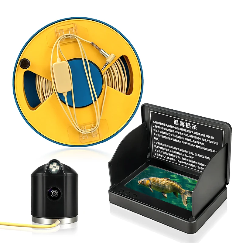 

High-Definition Portable Underwater Camera Probe LED Display 0.6-73m Wireless Range 10H Lithium Battery For Fishing