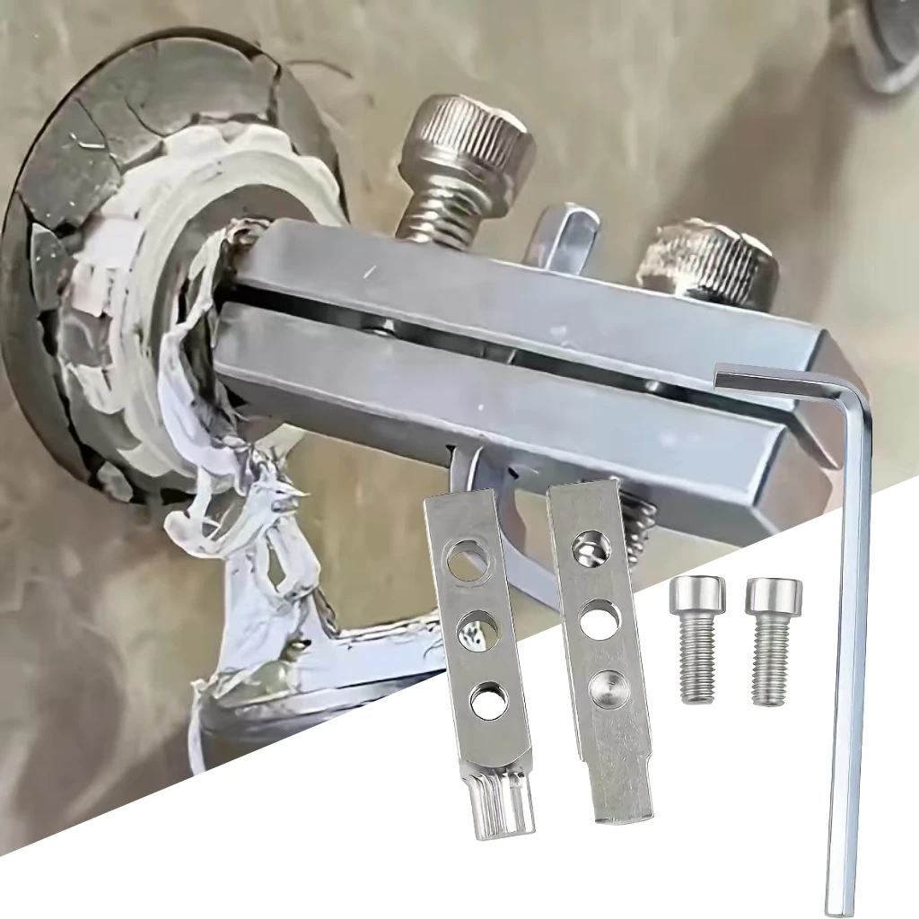 

1pc Faucet Valve Metal Pipe Removal Tool Set,Screw Removal Tool, Quick Pipe Thread Cutter, Household Pipe Maintenance Accessorie