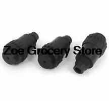 16mm Thread Diameter Oil Connector Air Compressor Spare Fittings Black 3 Pcs