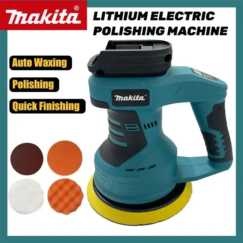 

Makita 8 Gears Cordless Polisher Rechargeable Car Buffer Polisher Machine Electric Rotary Tool For 18V Battery