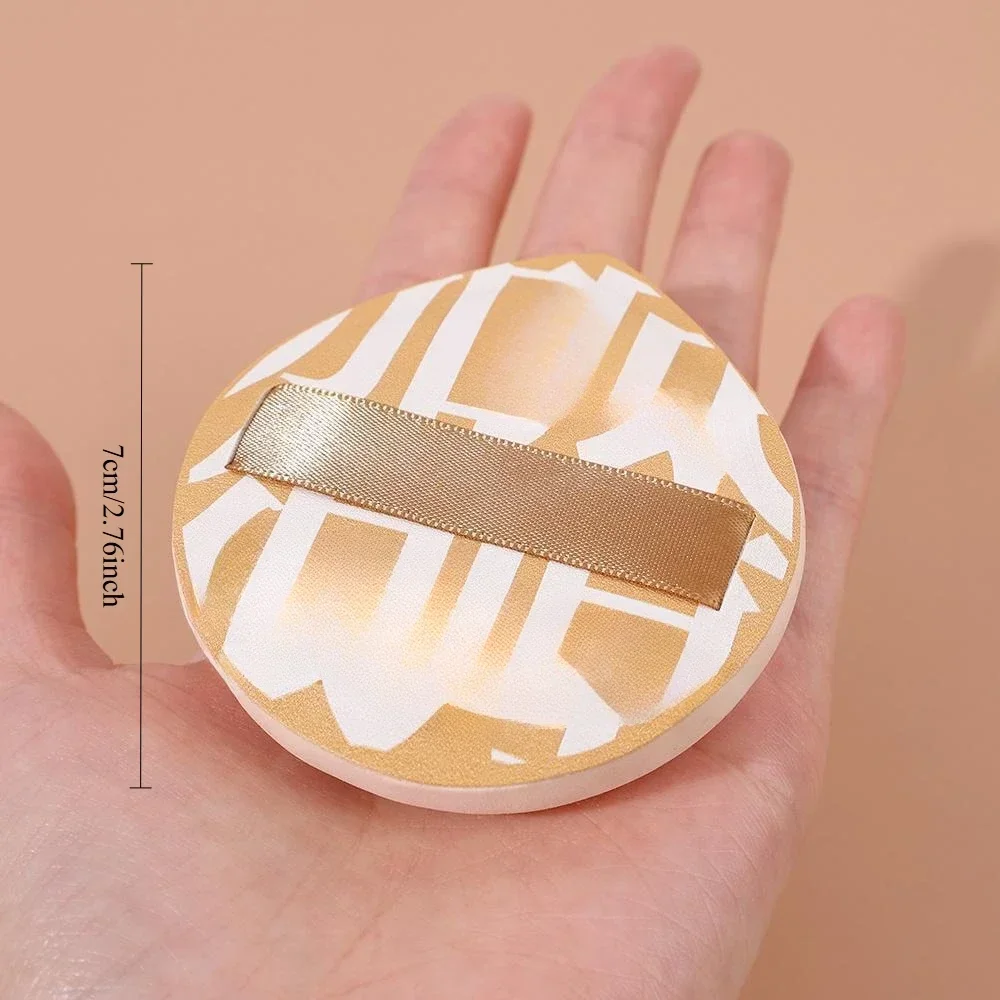 5 قطع من مسحوق وسادة هوائية من الخطمي جاف ورطب ثنائي الغرض إسفنجة فائقة النعومة بدون مسحوق