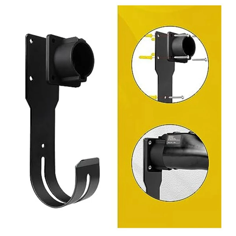 SAE J1772 EV Charger Holder Wall Mount EV Charger Holder For All J1772 EV Charger Models Charging Cable Holder