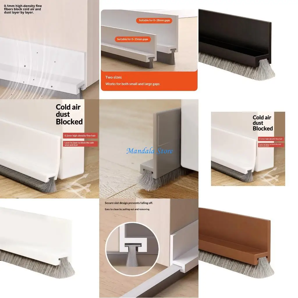 

U2JC Нижнее уплотнение двери из ТПЭ Гибкое с помощью простого инструмента Простая установка для эффективной блокировки пыли и