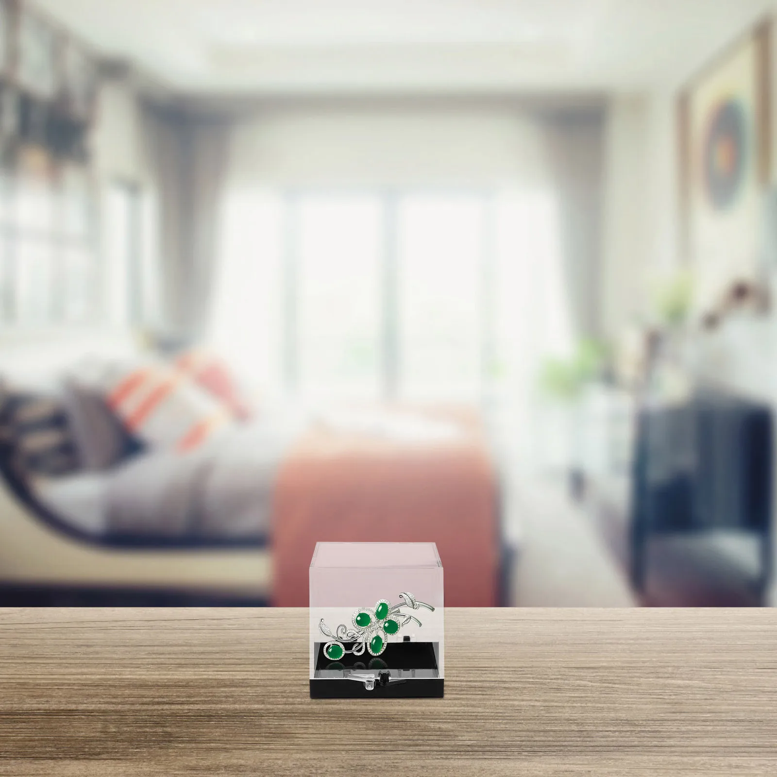 

3Pcs Transparent Display Box Clear Jewelry and Specimen Storage Case Durable Easy to Clean Space Saving Design