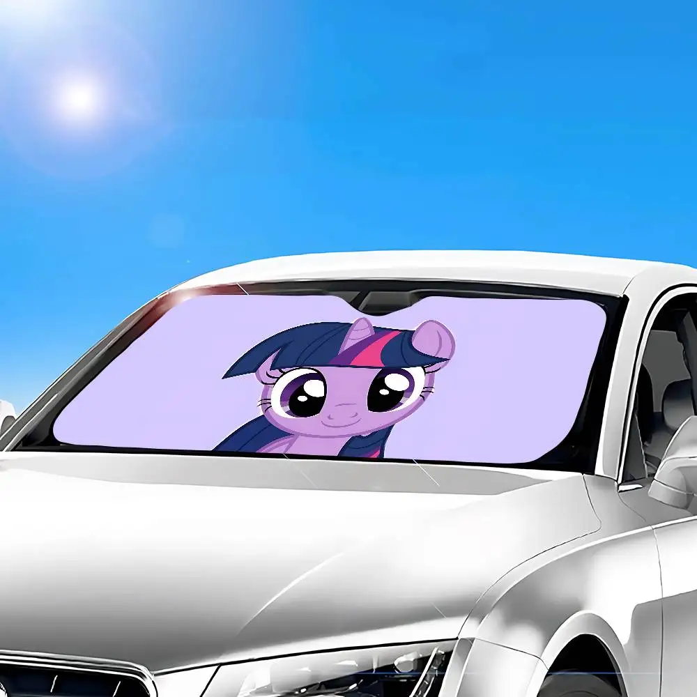 Cute Anime-M-my-little-ponyS Kawaii Stylish And Trendy Windshield Sunshade, Car Windshield Cover Car Sunshade Curtain Protection view 4