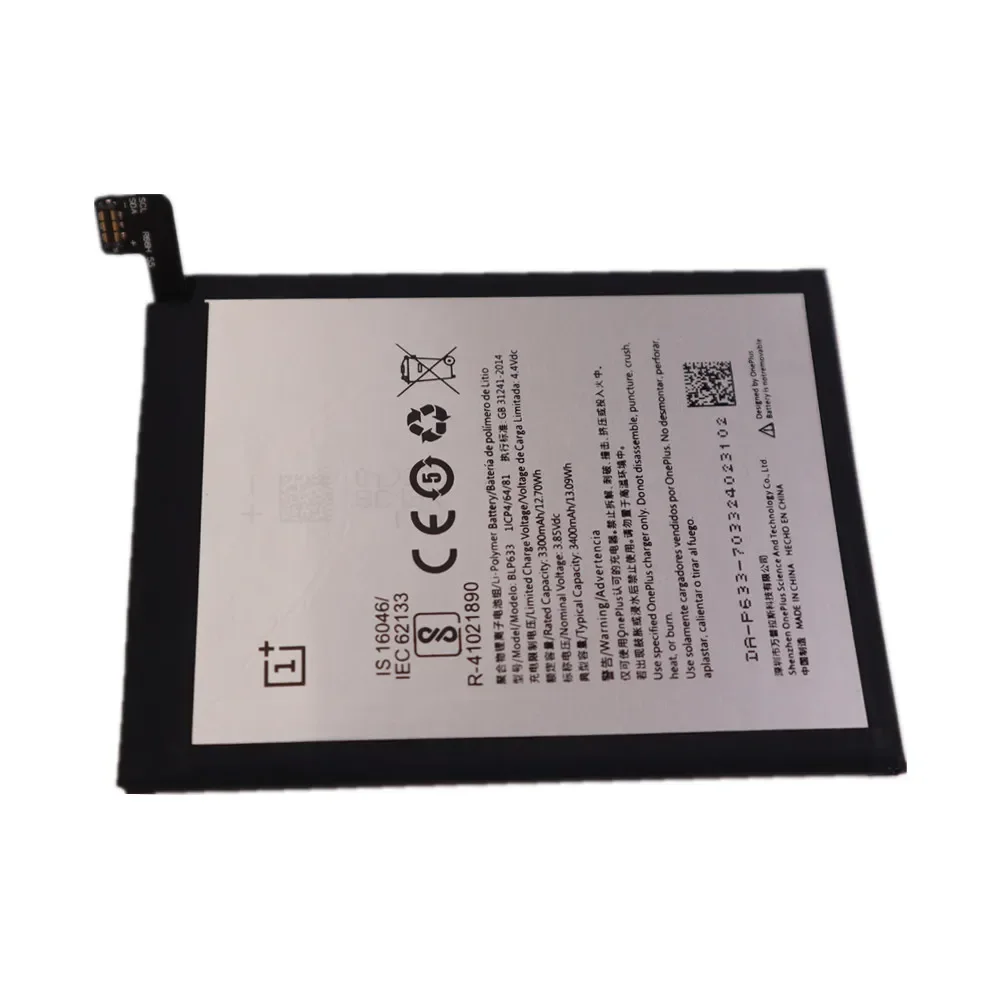 2024 Years 1+ 100% Original Battery BLP633 For OnePlus 3T One Plus 3T A3010 3400mAh High Quality Mobile Phone Battery + Tools