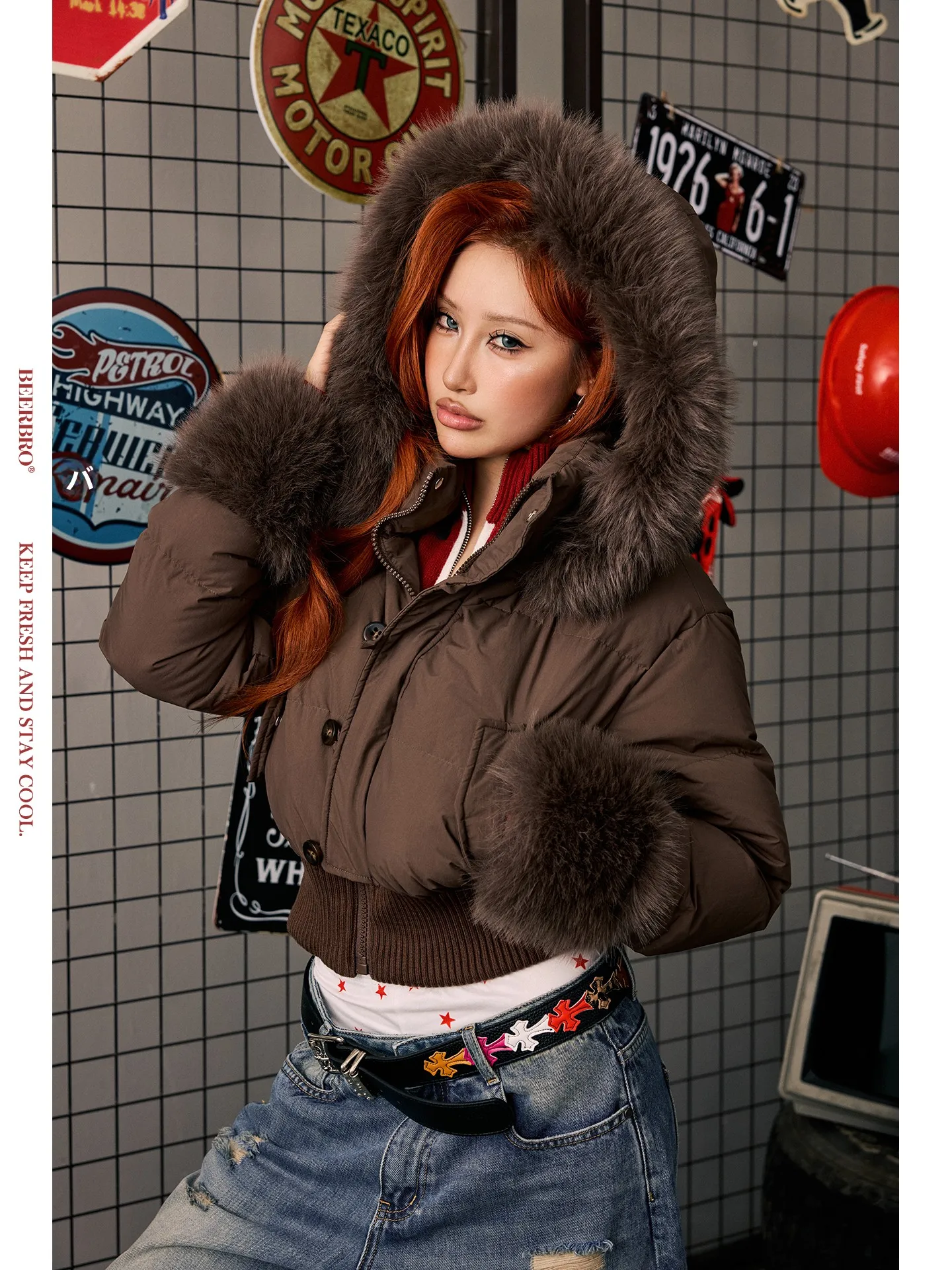 

BeerBro Quick West Lightweight Soft Duck down Jacket Women's Casual Loose Fit Warm Coat Autumn Winter Short Style