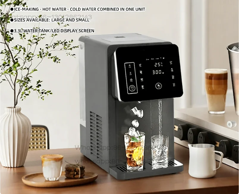 2026   Multi Functional Ice Maker Cold And Hot Water Dispenser Office Three in One Ice Cube Machine Water Machine