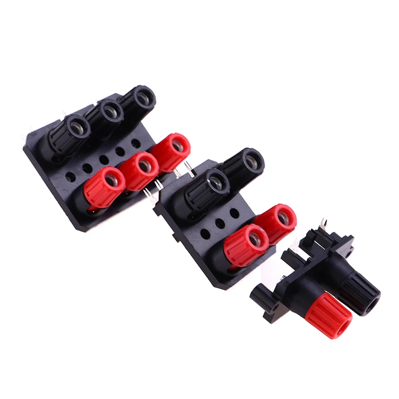 1pc 2 4 6 Positions Bend Pin External Audio Jack Speaker Amplifier Banana Plug 4mm Socket Connector Screw Post Terminal Block