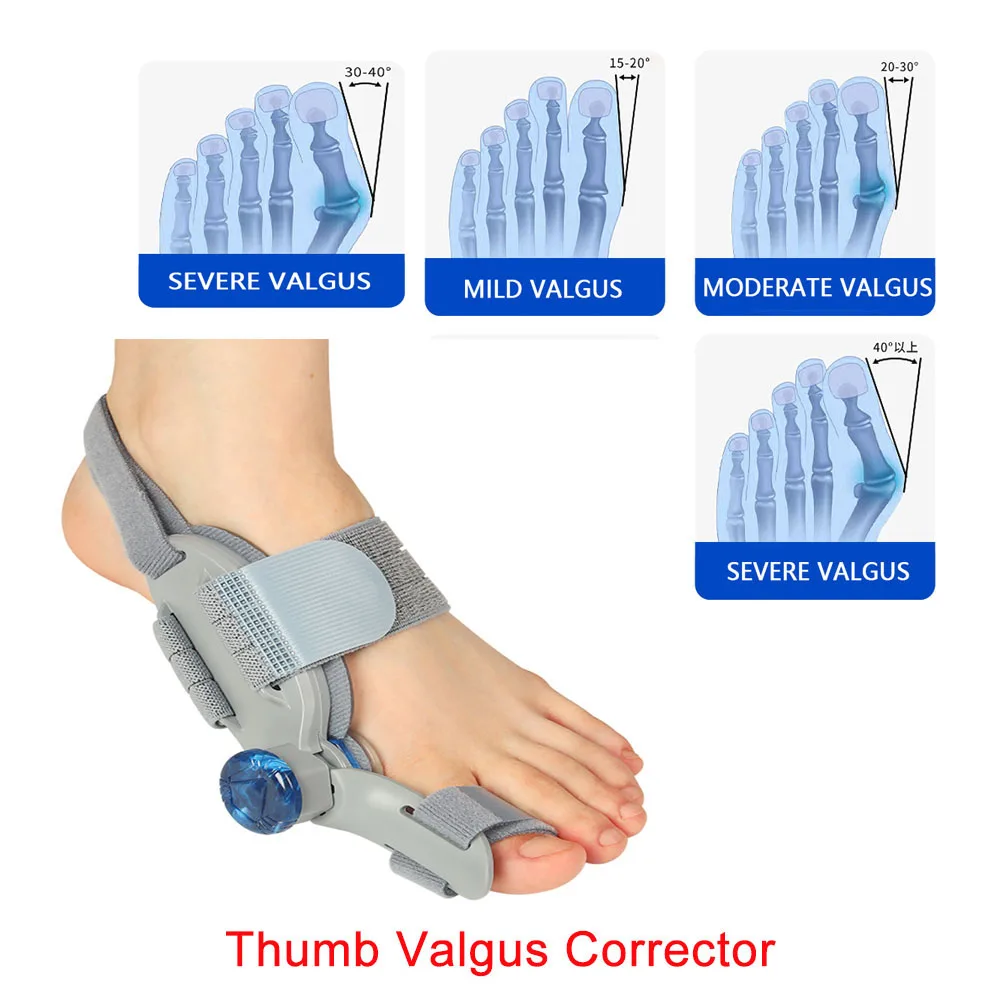 

Bunion Corrector Unisex Foot Hallux Valgus Braces Rotatable Toe Separator Straightener Adjustable Pedicure Finger Toe Corrector