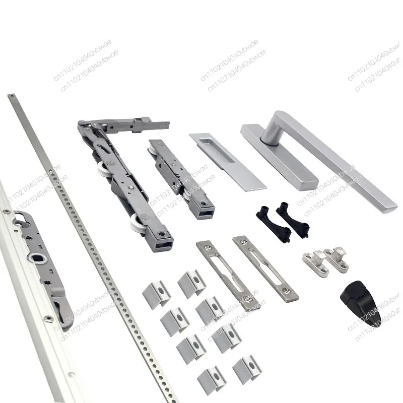 150Kg Lifting Sliding Door Hardware Black Silver Very Narrow Middle Wheel Group 300KG High Load-bearing