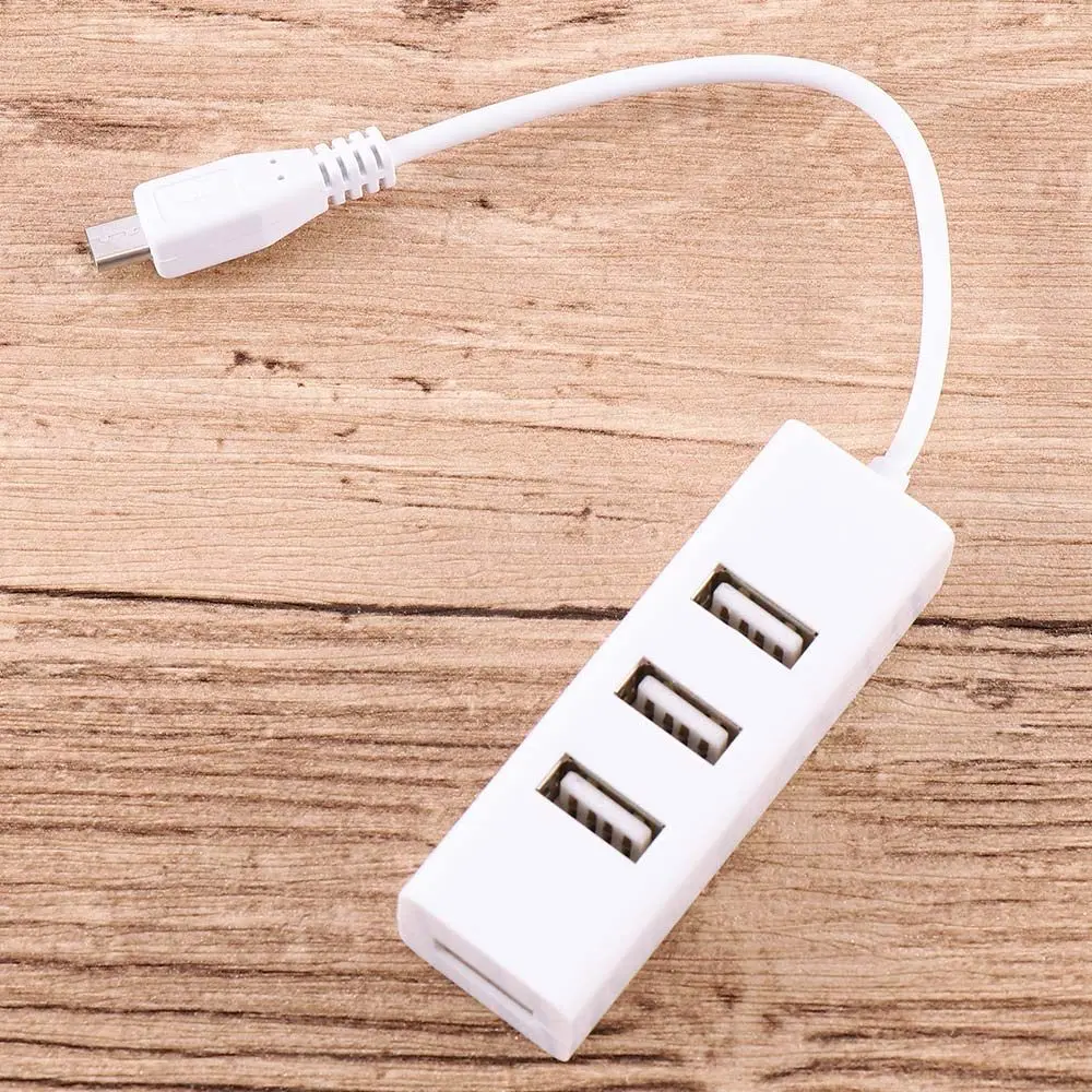 Duable Multi-function Micro USB 4 Ports OTG Hub Converter Adapter Extension Cable Charging Cable