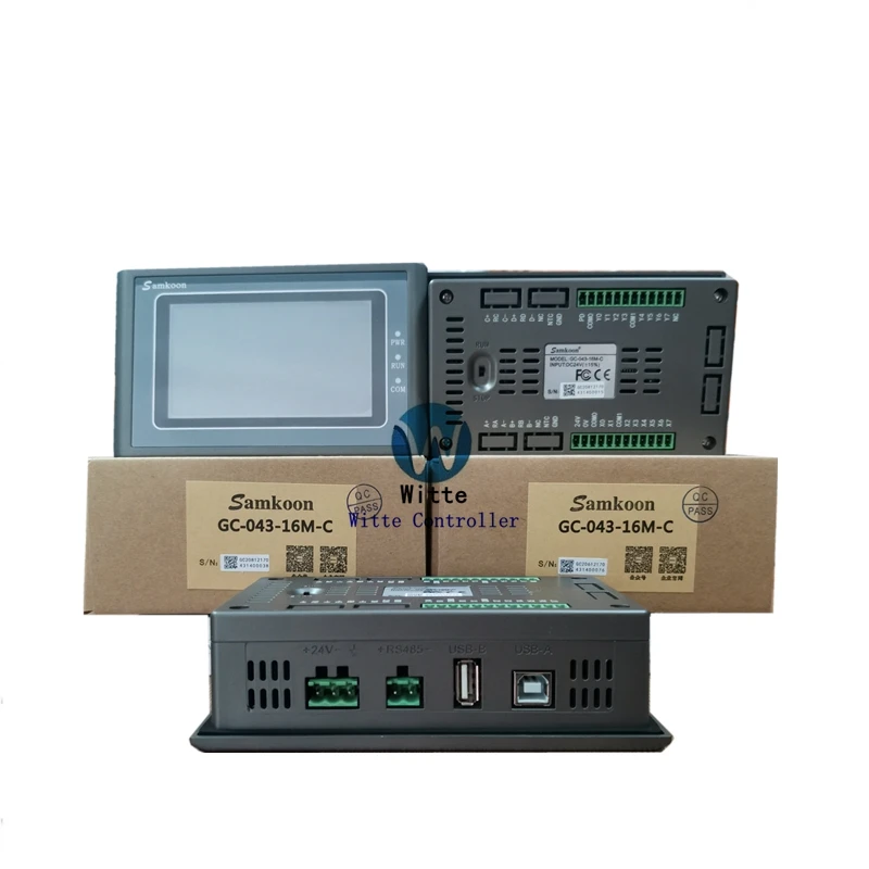 4.3inch Samkoon GC-043-16M-C GC-043-16M2AI-C GC-043-16M4AI-C HMI+PLC DC24V Touch Screen CPU Cortex A RM9 200MHZ