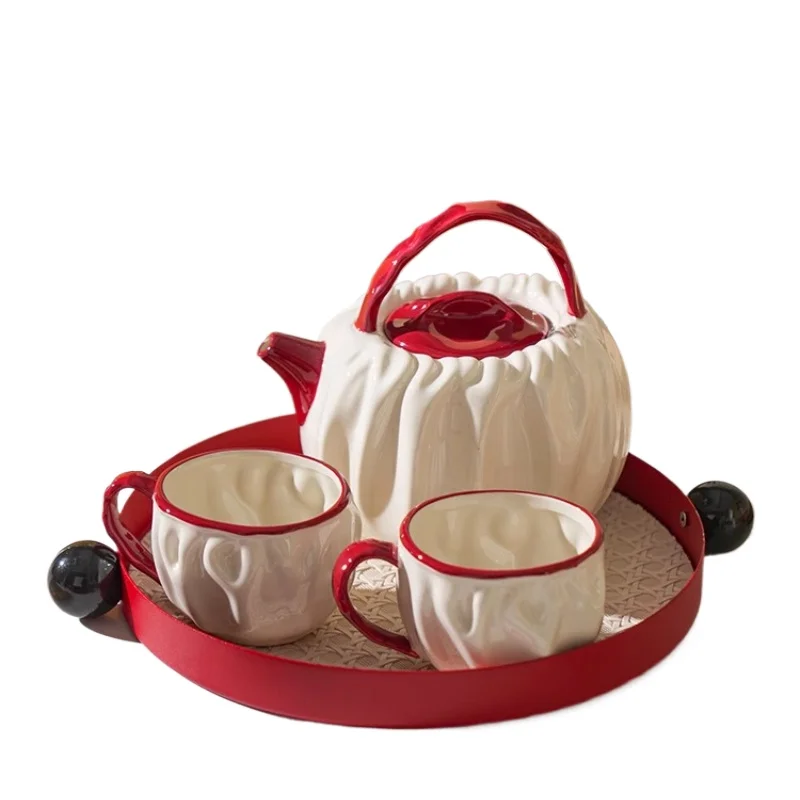 

French tea set, home living room, housewarming, new home, cup set, engagement, wedding gift, water tool gift box