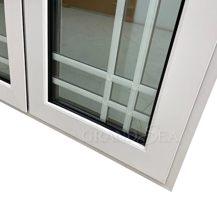 Aluminium cheap french casement storm windows open inside casement window push and pull swing windows