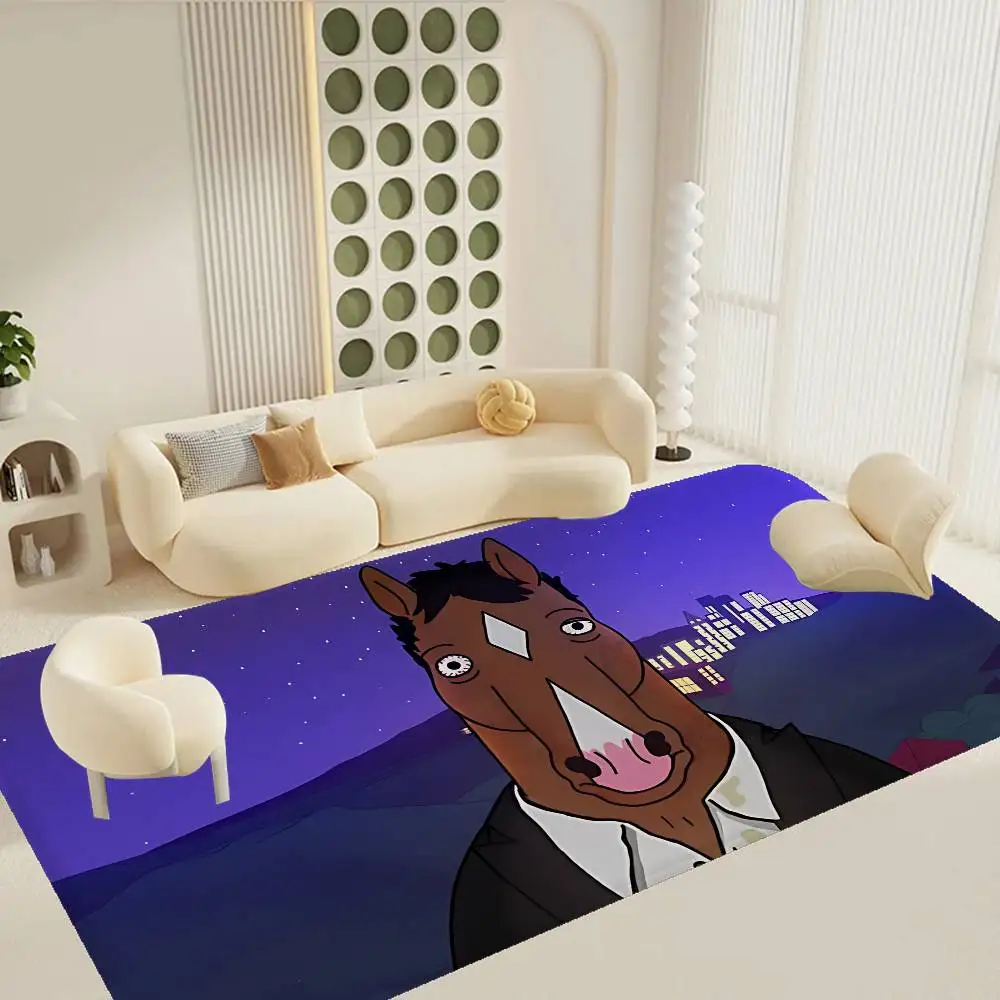 Keset Kamar Mandi Anime BoJack Horseman Dekorasi Kamar Tidur Anak-anak Balkon Keset Anti Selip Karpet Selamat Datang Ruang Tamu