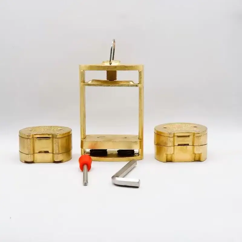 Imagem -04 - Duas Camadas de Compressão Dentadura com Dual Injection Flask Bronze Processador Prensa Dentadura Dual Pot Laboratório Novo