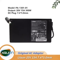Genuine LITEON PA-1301-01 20V 15A 300W AC Adapter Charger For THUNDEROBOT ZERO Laptop Power Supply 7.4x5.0mm