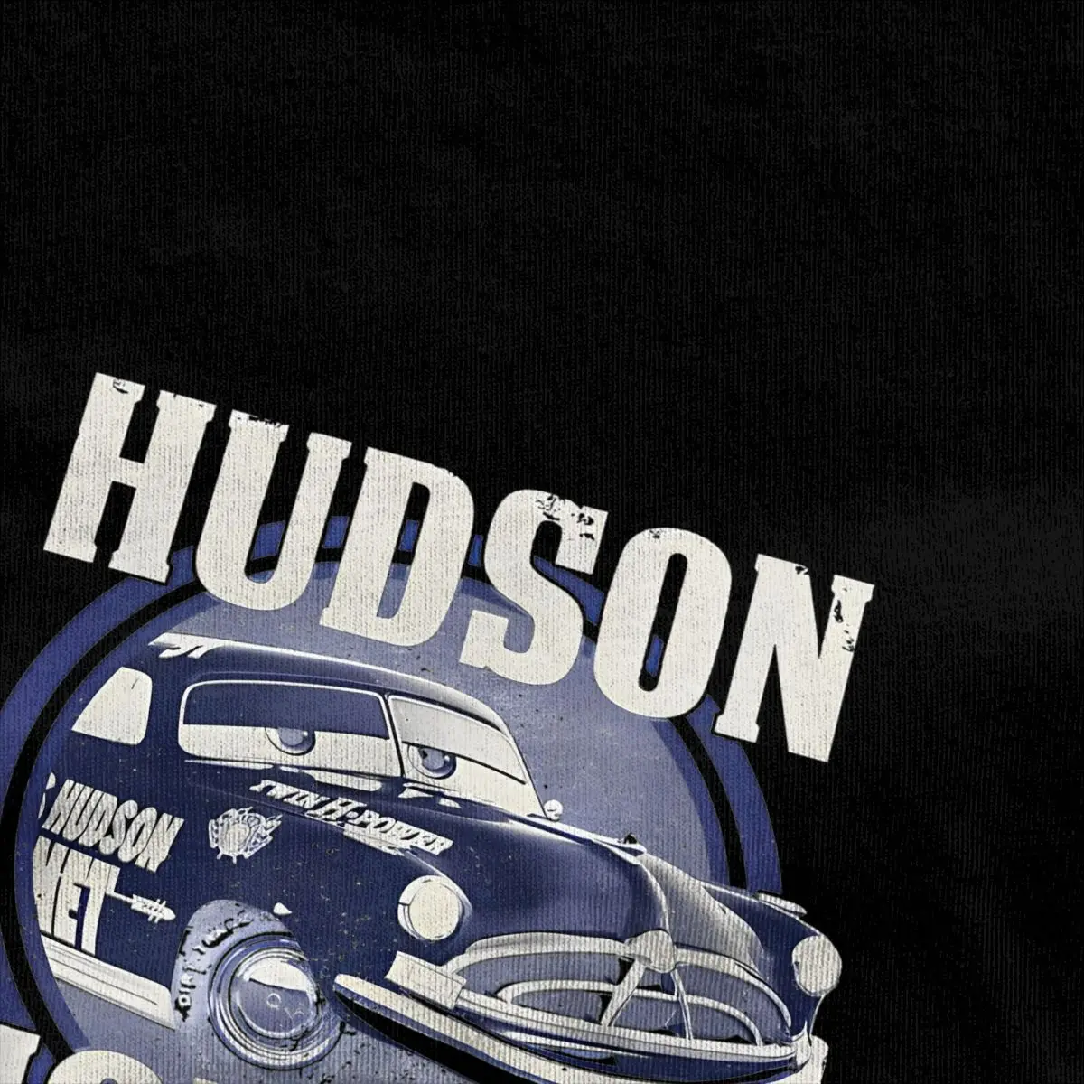 Hudson Hornet Badge T Shirt Popular T-Shirts Short Sleeve Y2K Casual Tshirt Beach 100 Cotton O Neck Oversized Tees