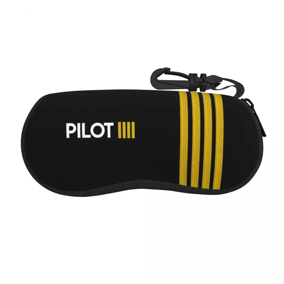 Custom Pilot Captain Stripes Eyeglass Glasses Case Women Men Soft Aviation Airplane Aviator Sunglasses Protective Pouch