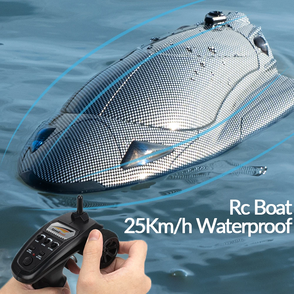 

Rc Boat High Speed Racing Ship 25Km/h Waterproof Rechargeable Model Electric Radio Remote Control Speedboat Toys for Boys Gift