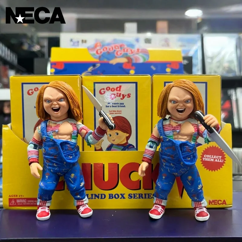 

Neca Child's Play Chucky TV Version Blind Box 42984, экшн-фигурка, аниме, модель из ПВХ, загадочная игрушка, кукла ужасов, подарок на Хэллоуин, декор