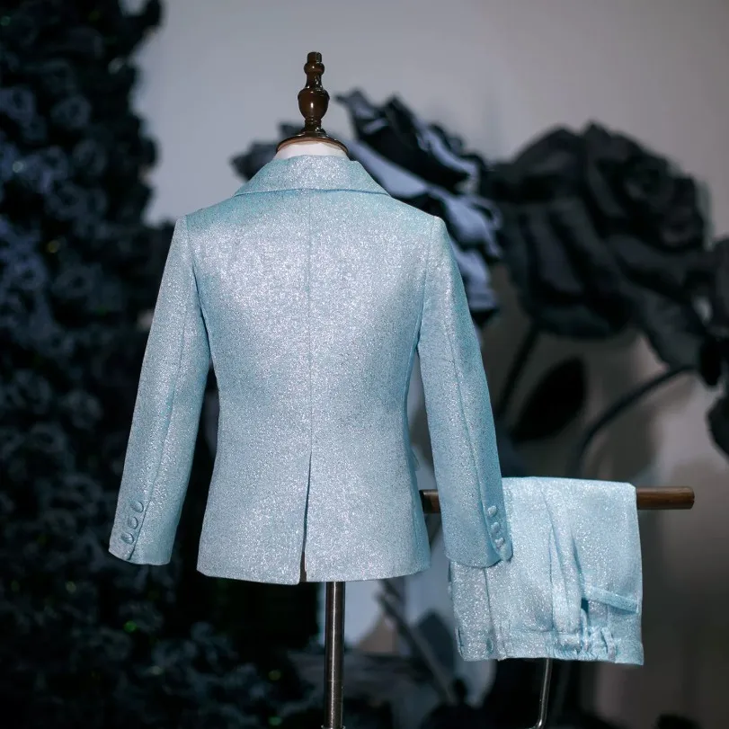 5-teiliger Anzug für Kinder Smoking für Klavier-Auftritte Hochzeits- und Geburtstagsfeier-Kostüm Jungen-Blazer A4993 Großhandel Jungenanzüge – Detail 6