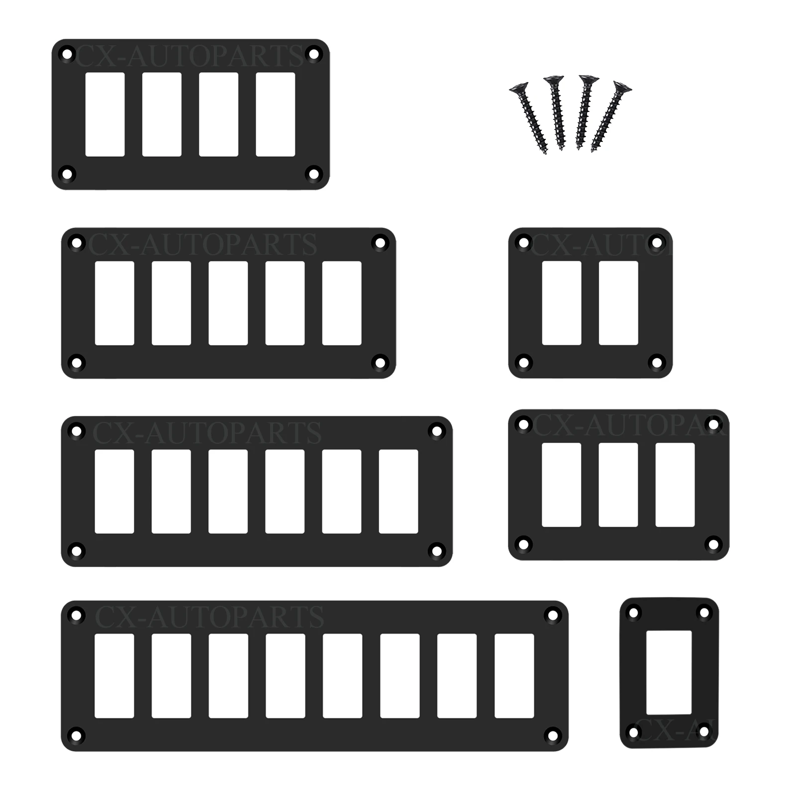 Interruptor basculante de 1/2/3/4/5/6/8 vias para carro/barco, com caixa de 37mm x 21mm, soquete USB, painel de instrumentos 12V/24V para ARB Carling Narva 4x4 RV